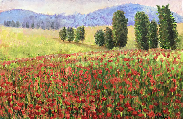 Campo de Papoulas  - 40 x 60 - AST